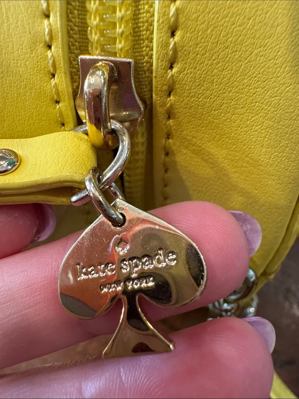 kate spade Yellow Pineapple Crossbody with Green Top